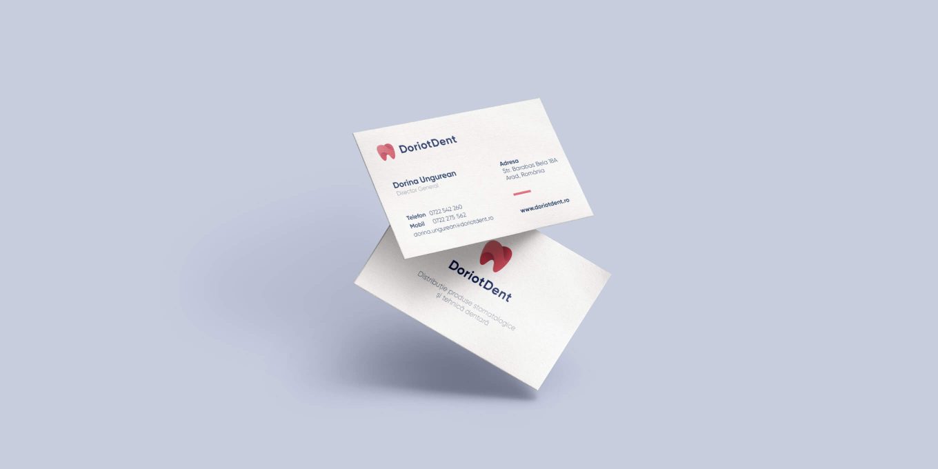 Branded stationery and print materials for Doriot Dent.