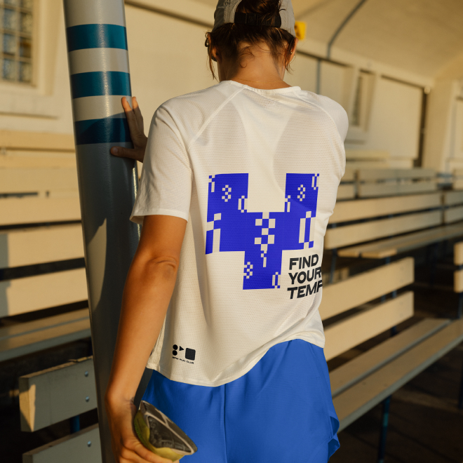 Design branding aplicat pe echipamentul BPM Run Club